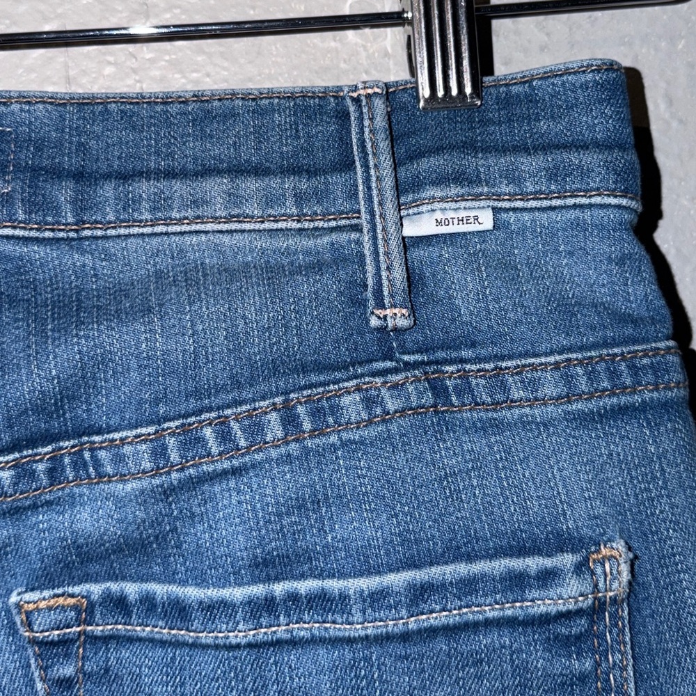 Mother The Hustler Ankle Fray Jeans In Wishful Drinking Size 26 - Picture 4 of 8